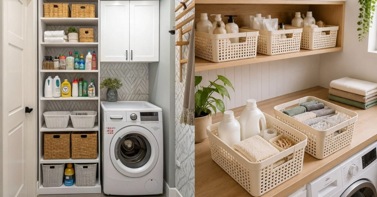 Como organizar uma lavanderia pequena: 15 ideias práticas para ganhar espaço casa pratica im (48)
